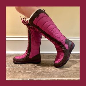 Timberland purple knee high snow boots